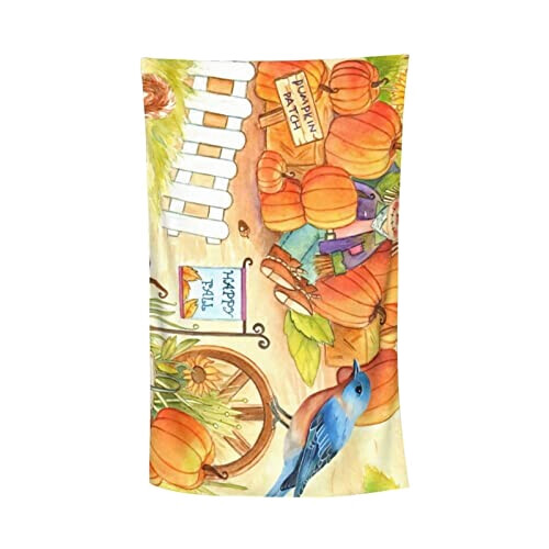 Serviette plage Citrouille blanc 81x132 cm variant 3 