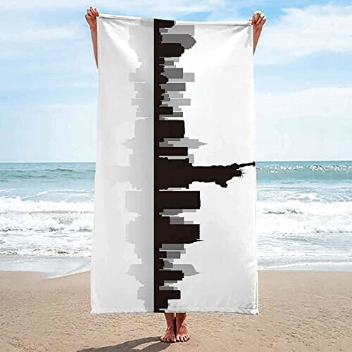 Serviette plage Londres 70x150 cm variant 0 