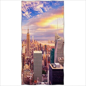 Serviette plage New York couleur 70x140 cm