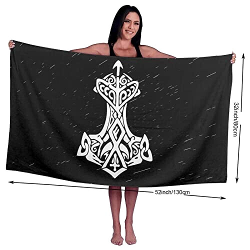 Serviette plage Viking variant 0 