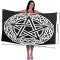 Serviette plage Celtique noeud pentagramme Étoile noire 80x130 cm - miniature variant 1