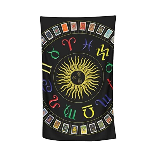 Serviette plage Astrologie variant 3 