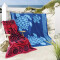 Serviette plage bleu soleil coton 180x200 cm - miniature variant 2