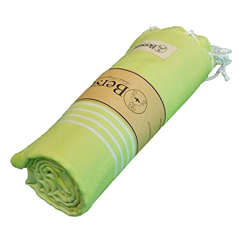 Serviette plage vert pistache coton 95x175 cm variant 0 