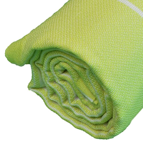 Serviette plage vert pistache coton 95x175 cm variant 4 