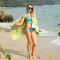 Serviette plage jaune 90x200 cm - miniature variant 4