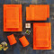 Serviette plage orange coton - miniature variant 1