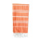 Serviette plage orange coton 100x180 cm - miniature