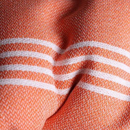 Serviette plage orange coton 100x180 cm variant 2 