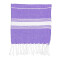 Serviette plage violet coton 0.02x6 cm - miniature